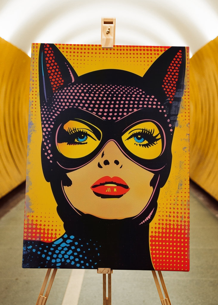 Batwoman Comic Popart Portrait