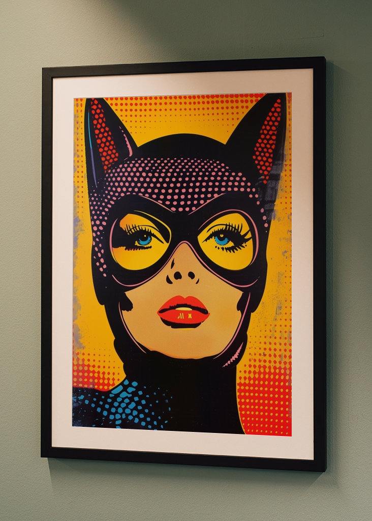 Batwoman Comic Popart Portrait