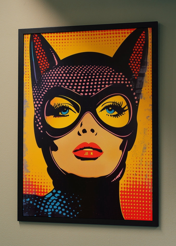 Batwoman Comic Popart Portrait