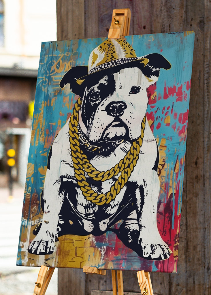 Gangsta Rapper Bulldog Art