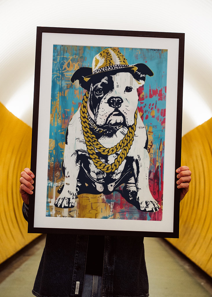 Gangsta Rapper Bulldog Art