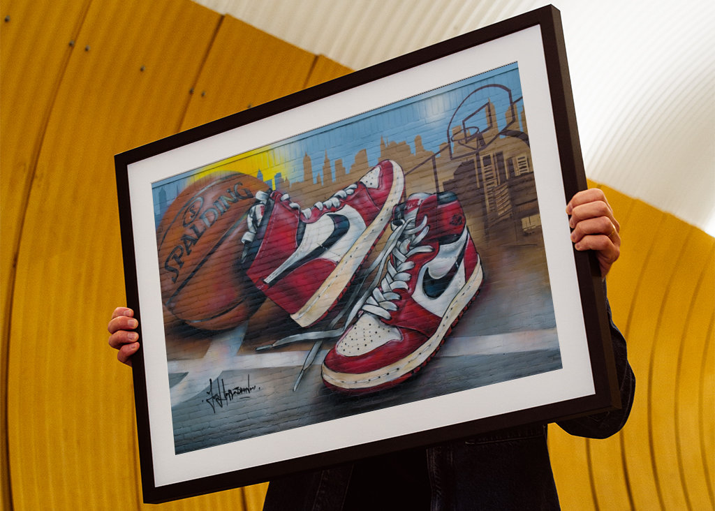 Graffiti de basket-ball Jordan1