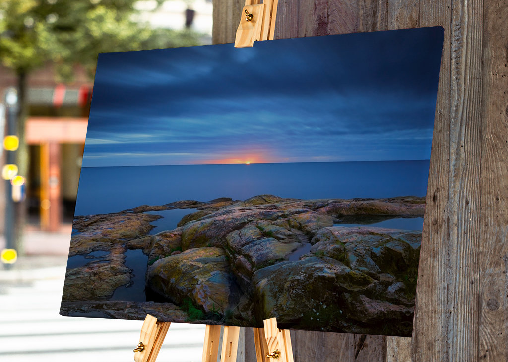 Soloppgang med rød helling