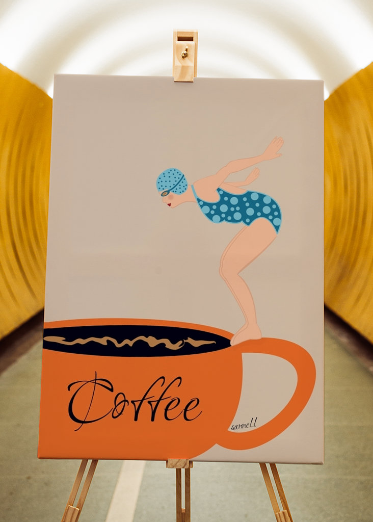 Diving Into A Cup Of Coffee