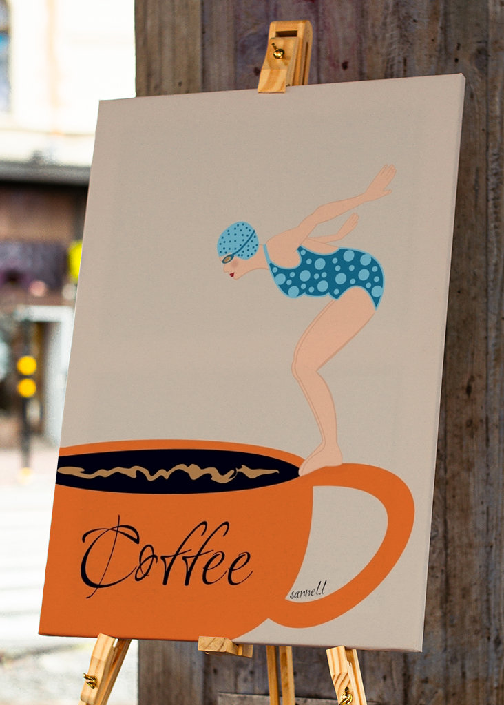 Diving Into A Cup Of Coffee