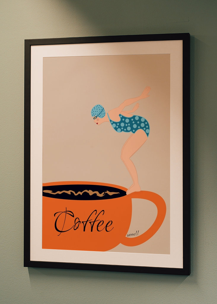 Diving Into A Cup Of Coffee