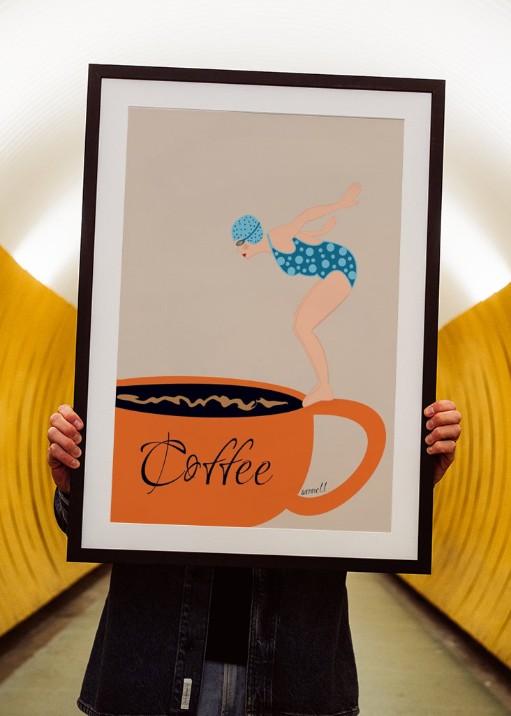 Diving Into A Cup Of Coffee