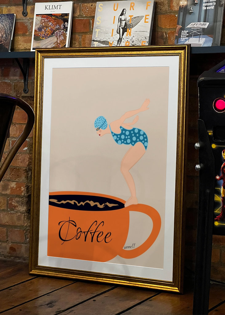 Diving Into A Cup Of Coffee