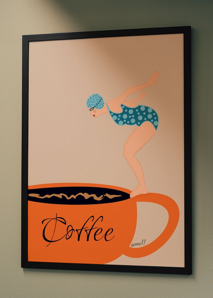 Diving Into A Cup Of Coffee