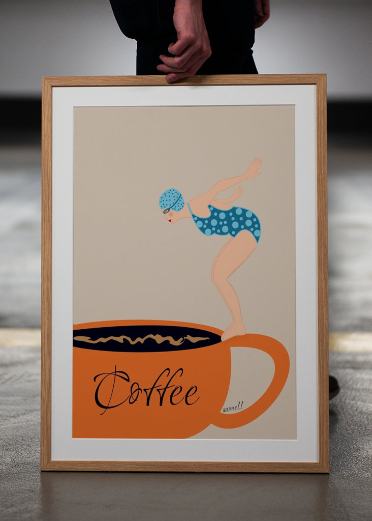 Diving Into A Cup Of Coffee