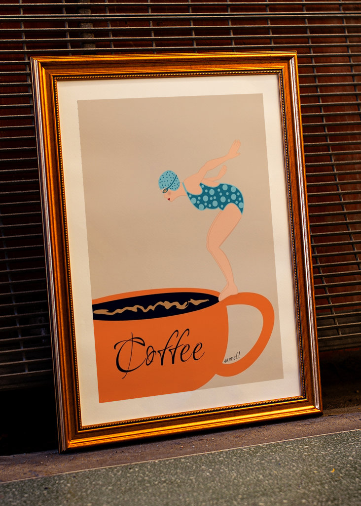 Diving Into A Cup Of Coffee