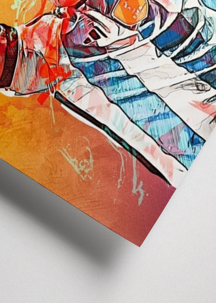 Messi Football Painting