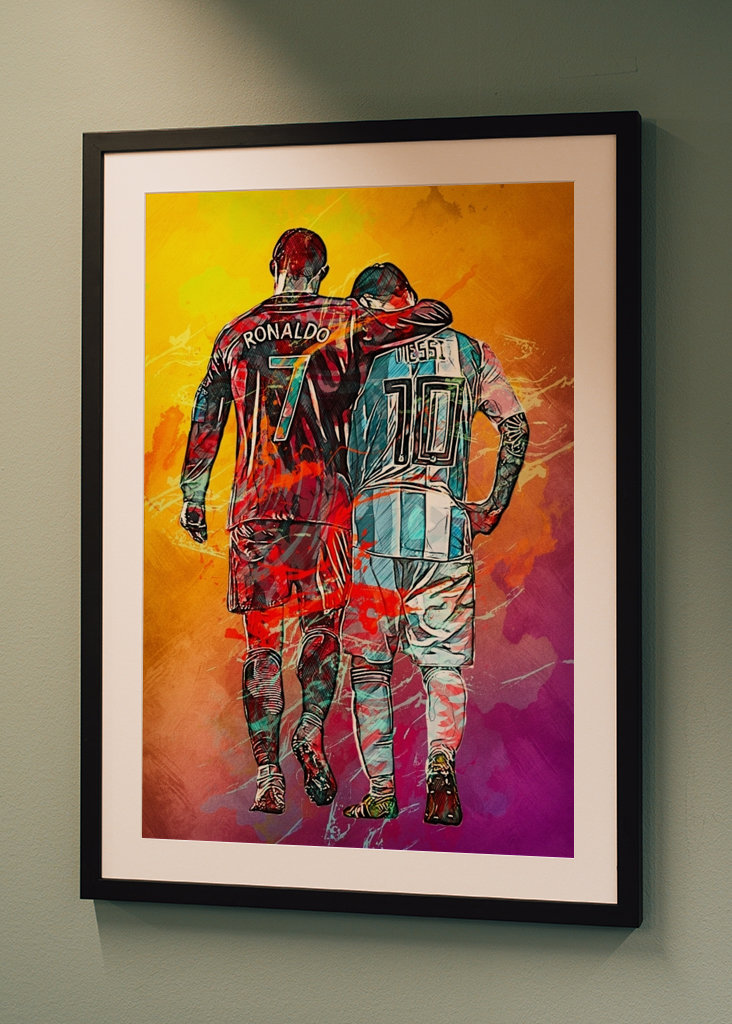 Ronaldo And Messi Football