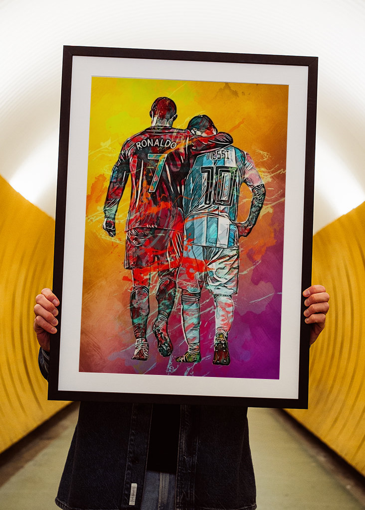 Ronaldo And Messi Football