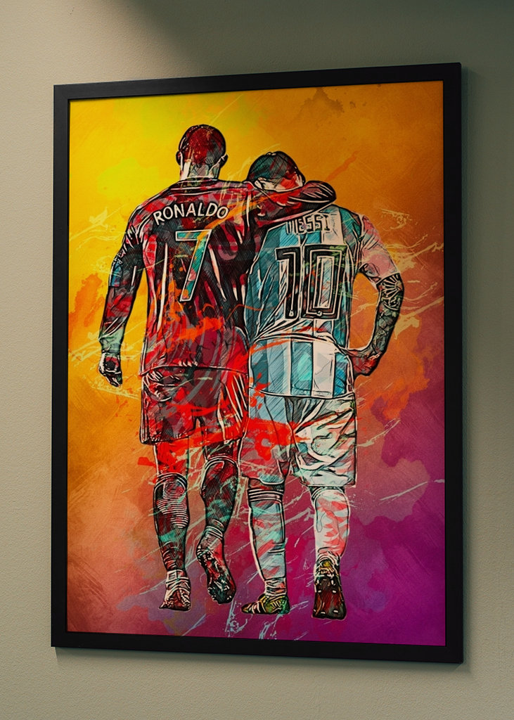 Ronaldo And Messi Football