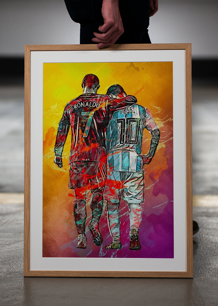 Ronaldo And Messi Football