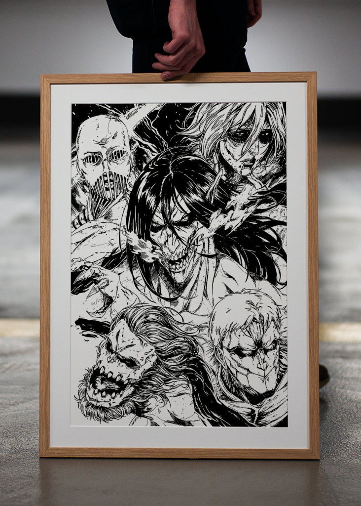 Attack on titan manga art