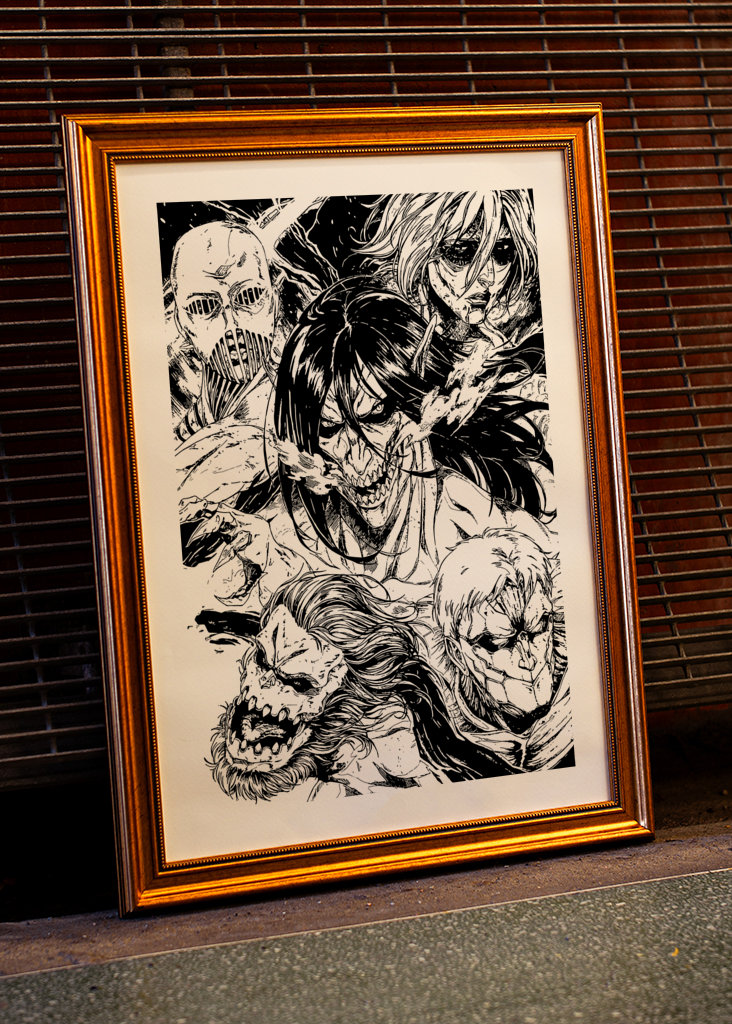 Attack on titan manga art