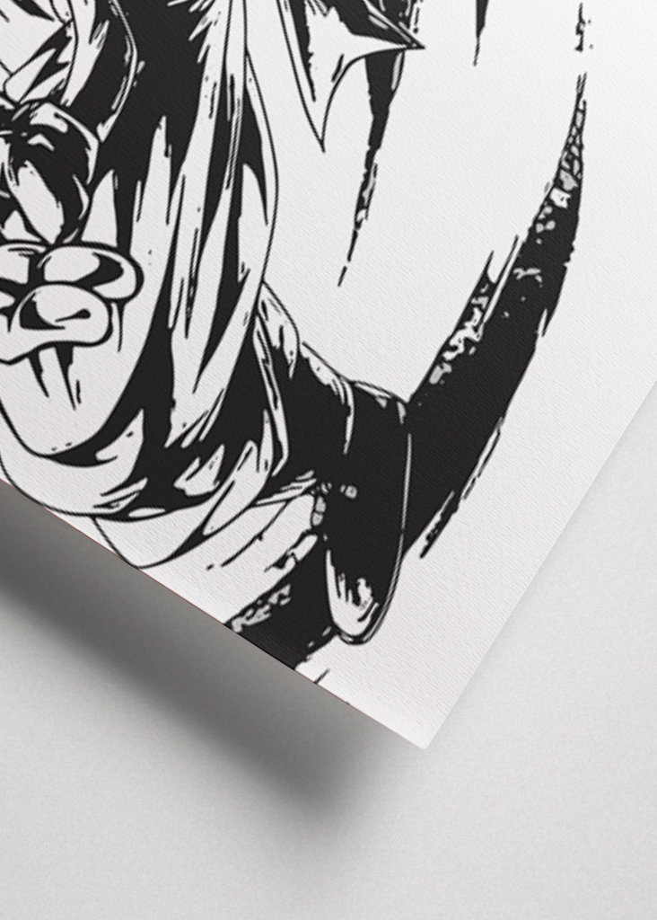 Goku dragon ball manga art