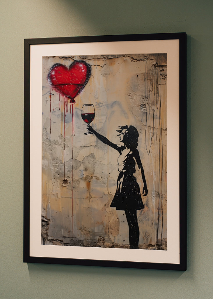 Banksy milovník červeného vína