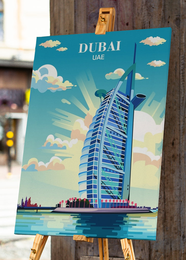 Travel Poster Dubai UAE
