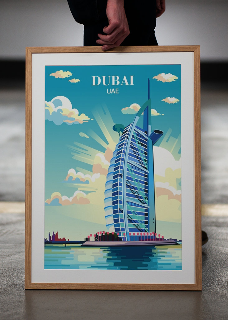 Travel Poster Dubai UAE