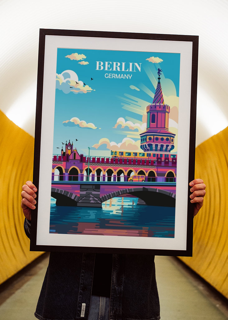 Plakat podróżniczy Berlin Niemcy