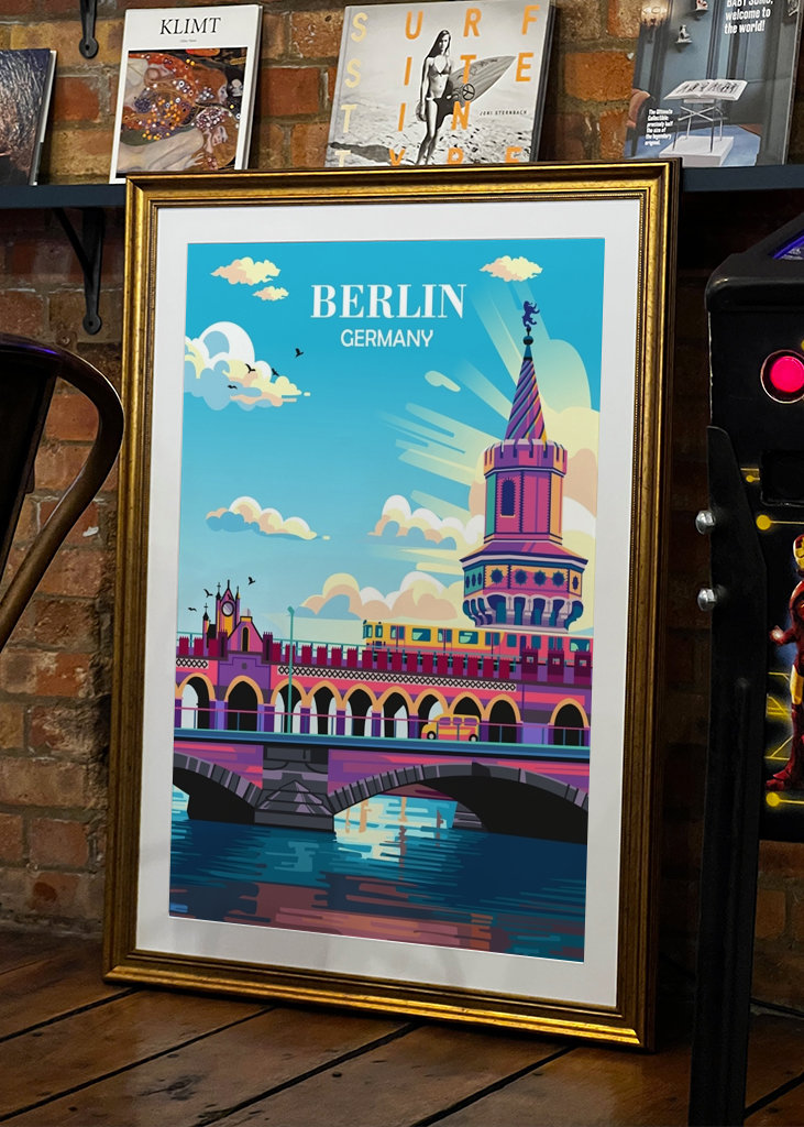 Plakat podróżniczy Berlin Niemcy