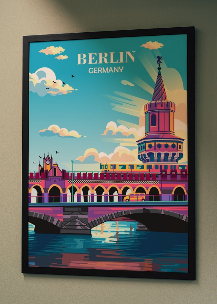 Plakat podróżniczy Berlin Niemcy