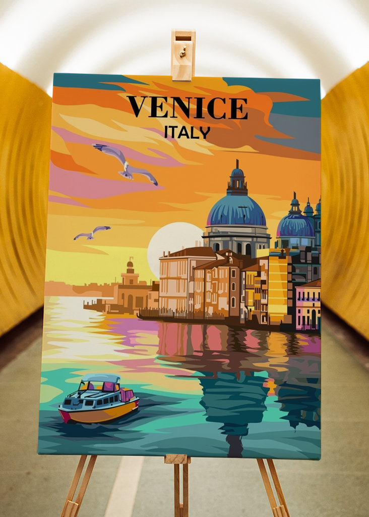Travel Poster Venice Italy