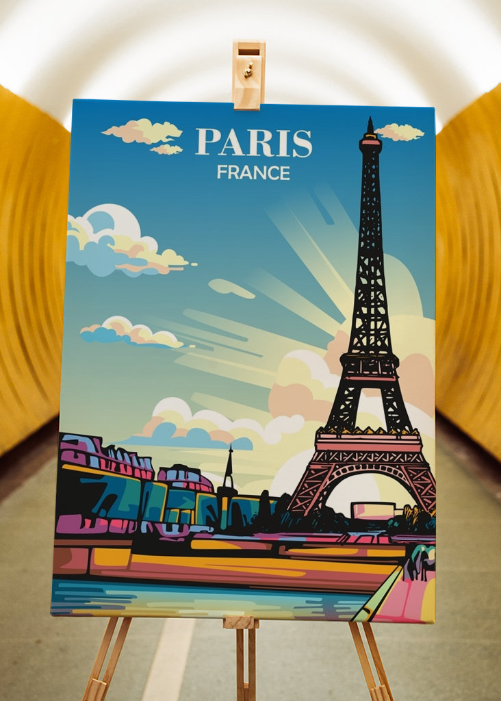 Travel Poster Paris France