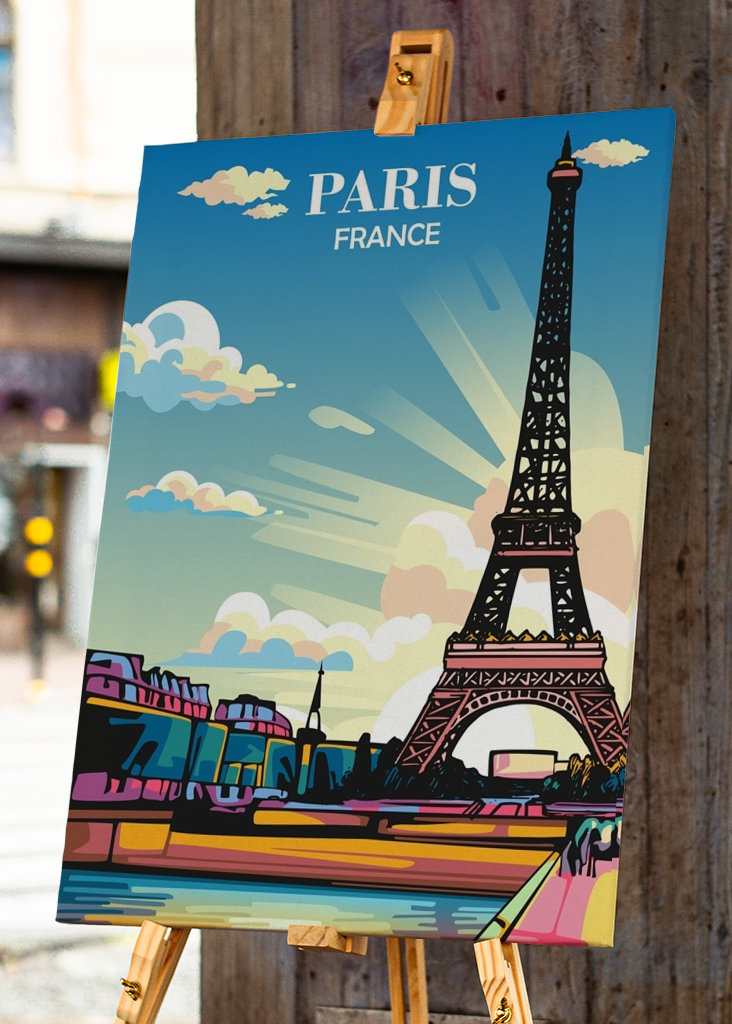 Travel Poster Paris France