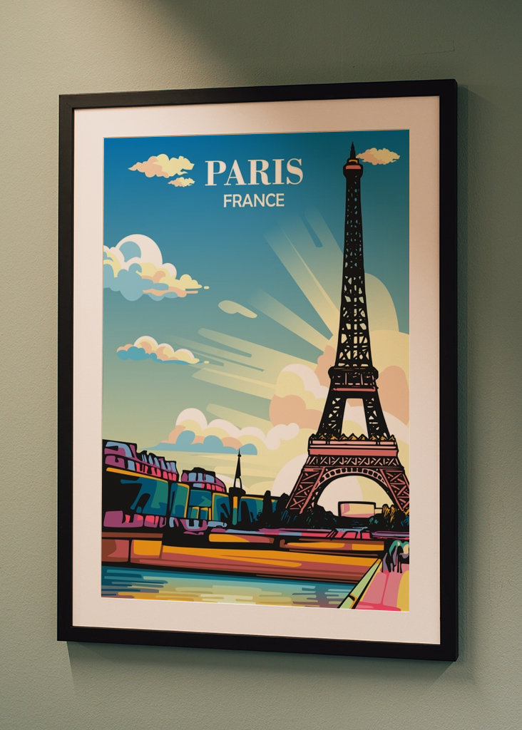 Travel Poster Paris France