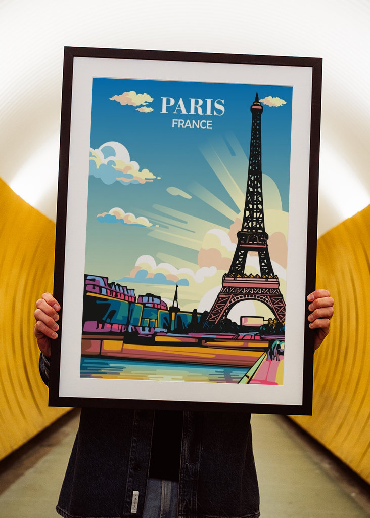 Travel Poster Paris France