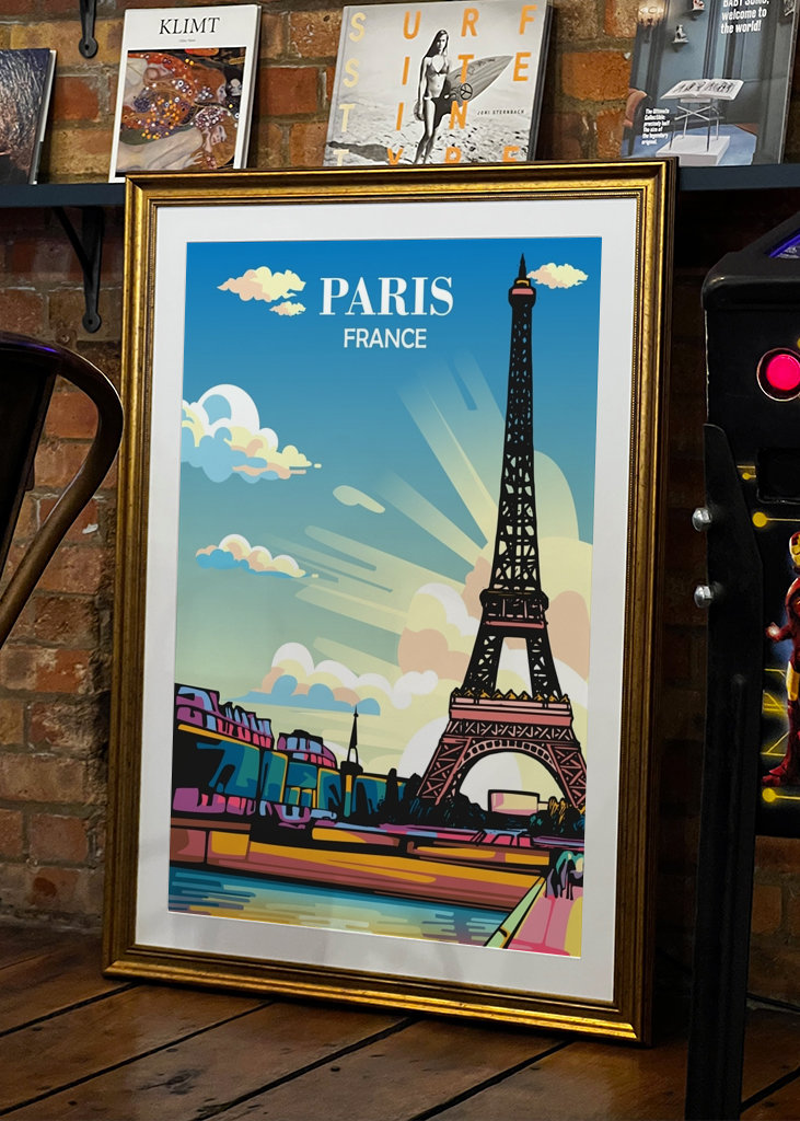 Travel Poster Paris France