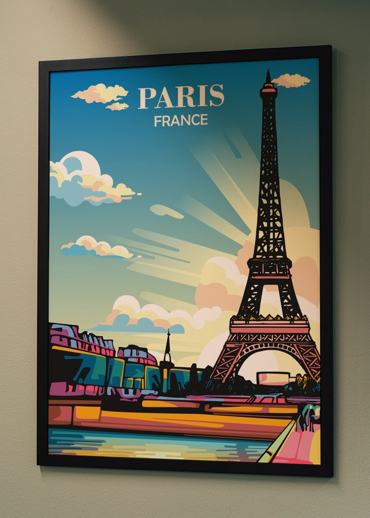 Travel Poster Paris France