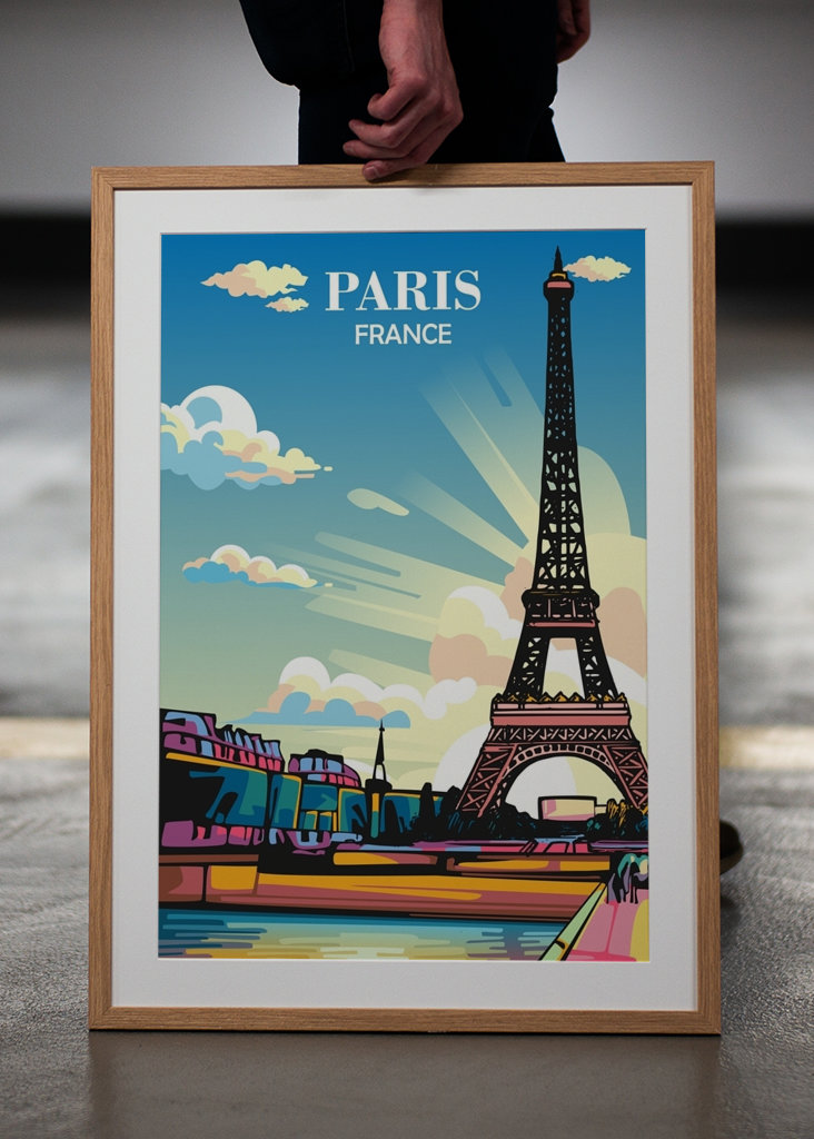 Travel Poster Paris France