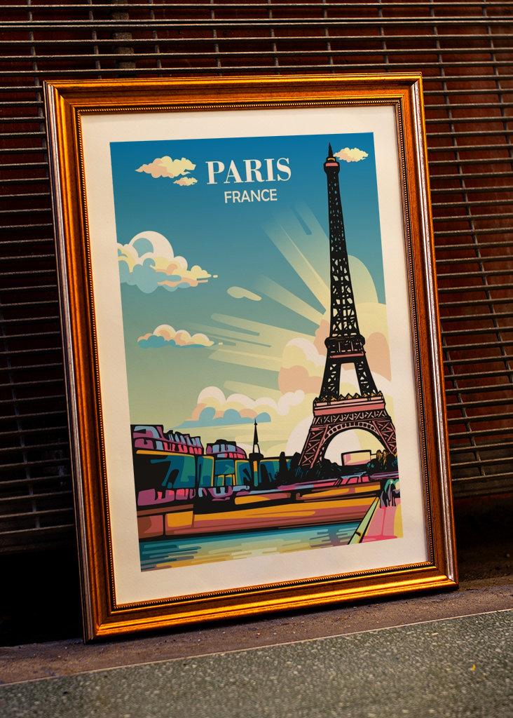 Travel Poster Paris France