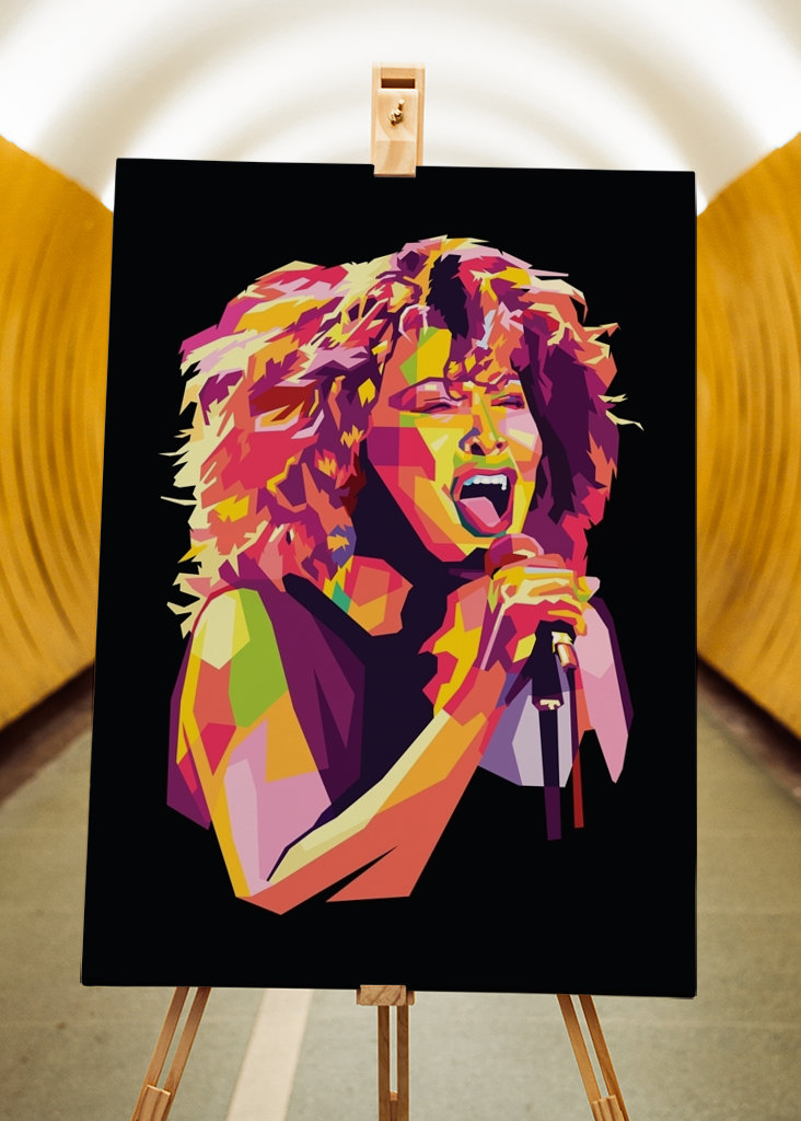 Tina Turner in WPAP Pop Art