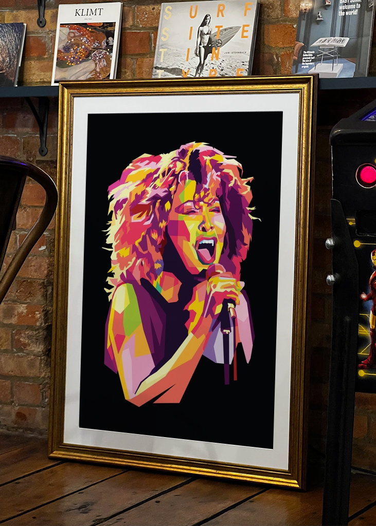 Tina Turner in WPAP Pop Art