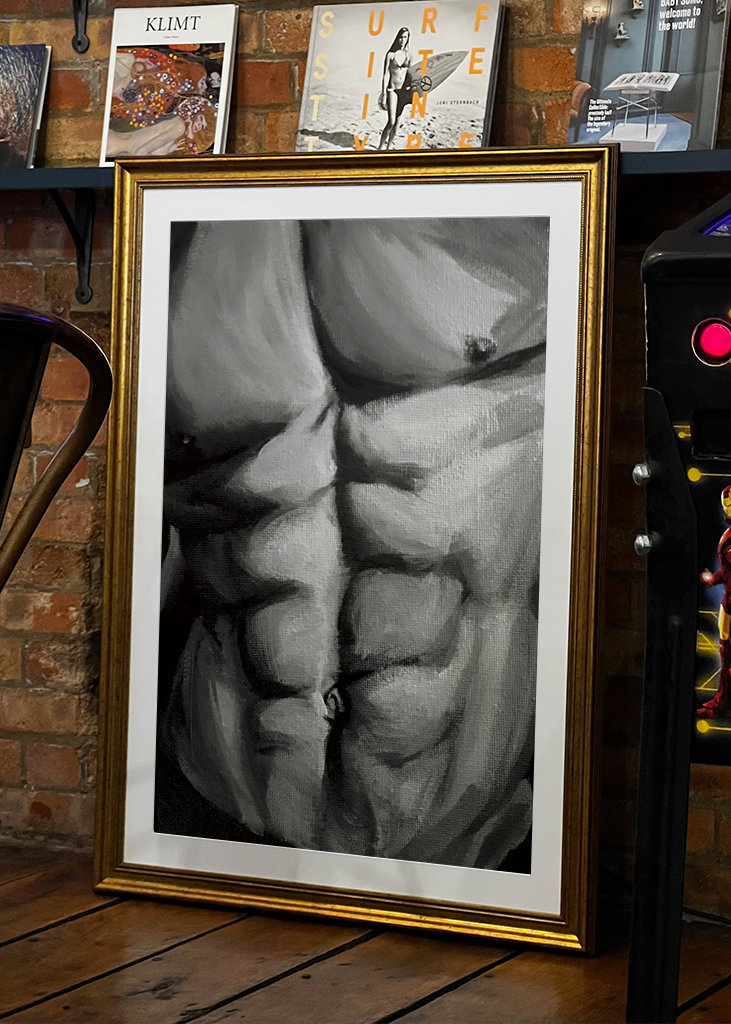 Man torso naakt sixpack 