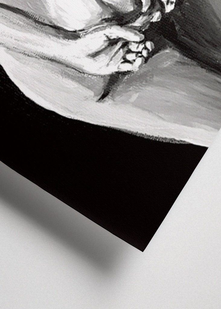 Mujer de pie desnuda hacia atrás 