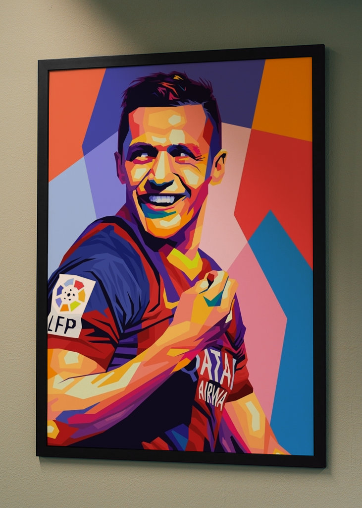 Alexis Sanchez Wpap Pop Art