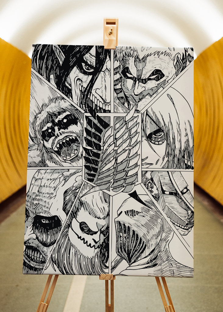 Arte manga de Attack on Titan