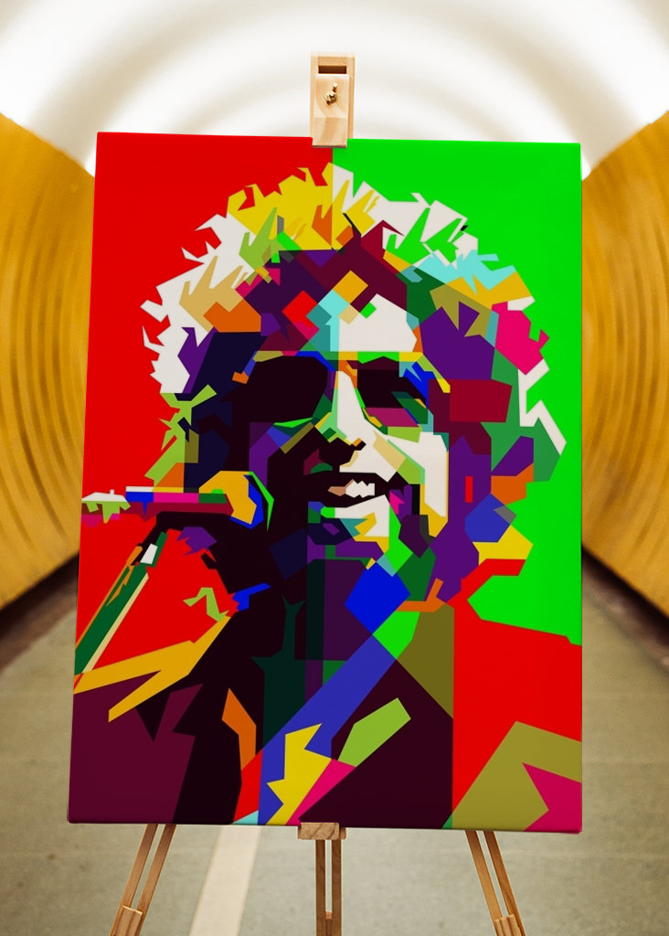 Bob Dylan Folk Singer Pop Art