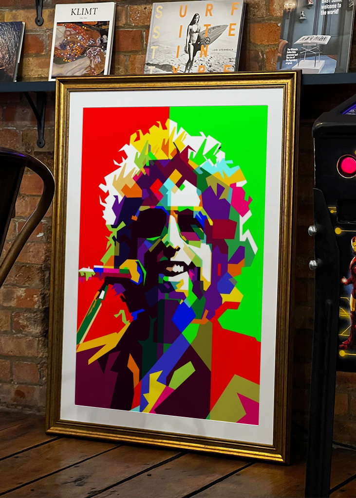 Bob Dylan Folk Singer Pop Art