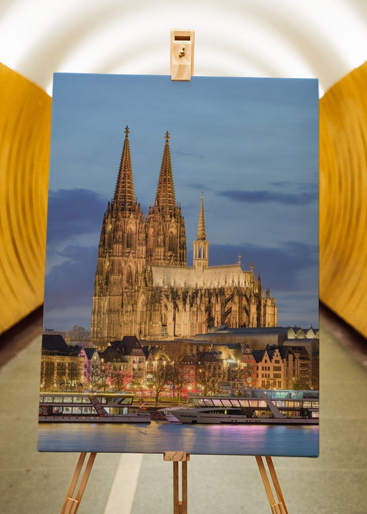 Katedra w Kolonii wieczorem