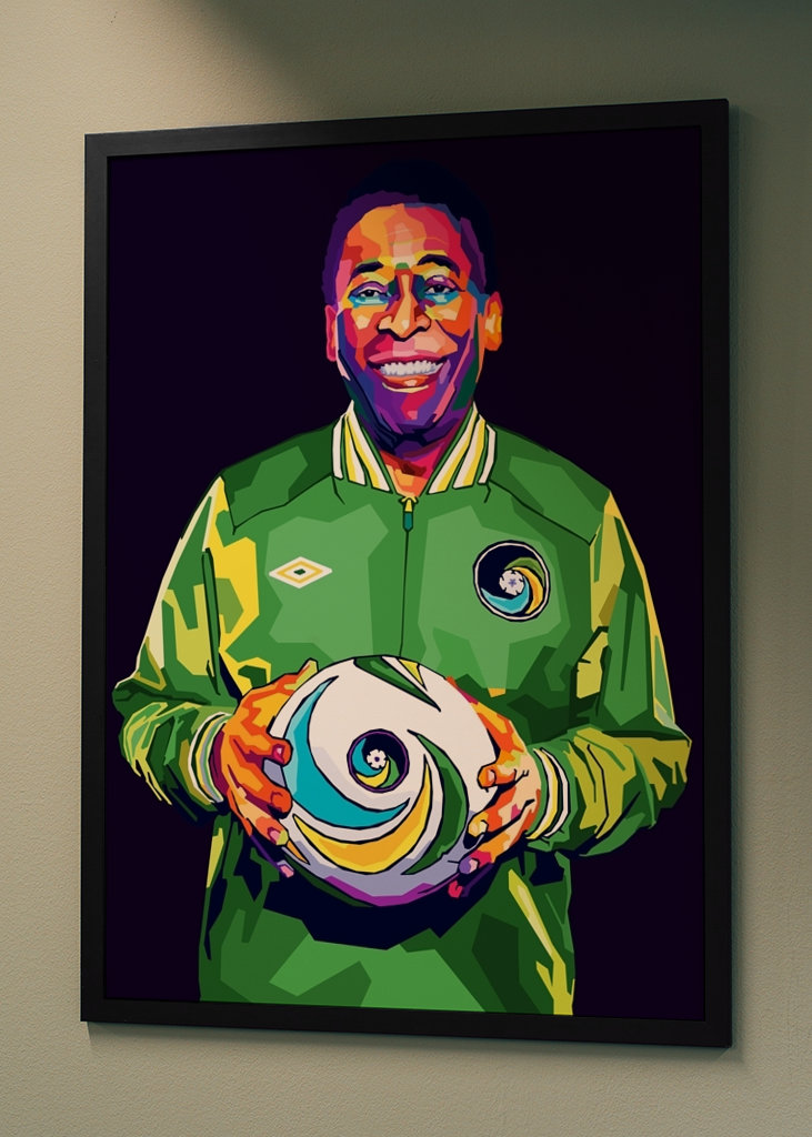 Pele Legend Wpap Pop Art