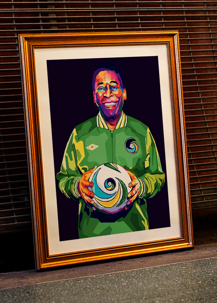 Pele Legend Wpap Pop Art