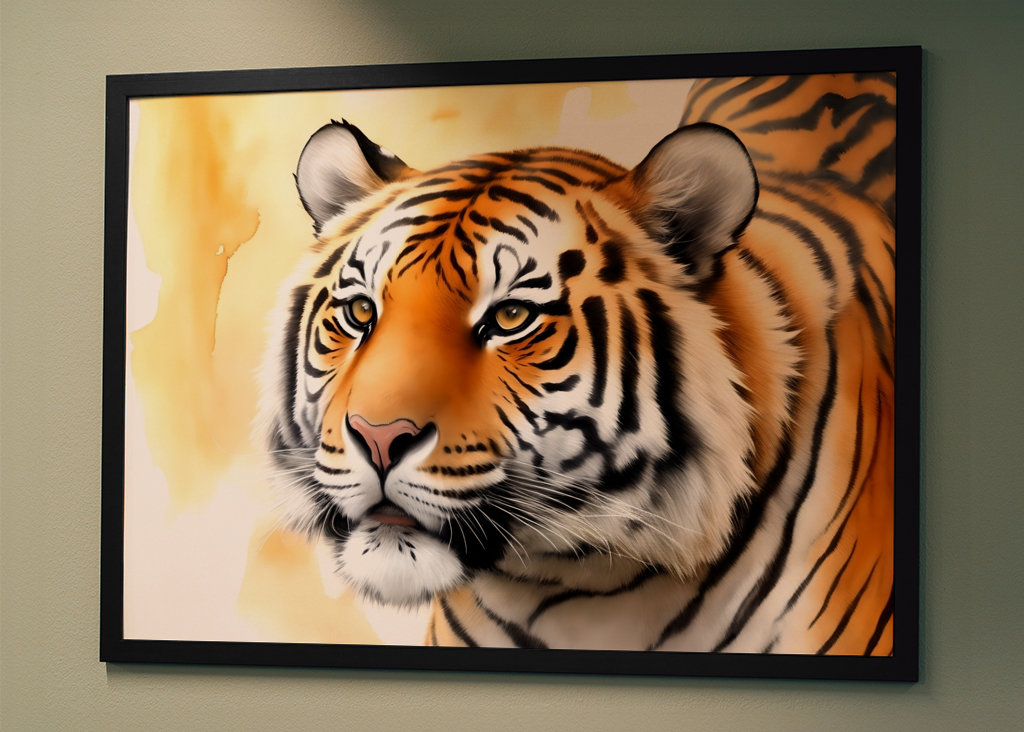 La tête d’un tigre